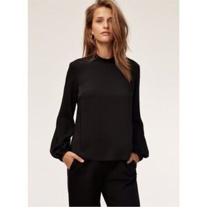 Aritzia Babaton - Granados Mock Neck Blouse